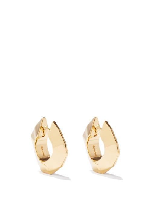 Otiumberg - Prism Angular 14kt Gold-vermeil Hoop Earrings - Womens - Yellow Gold