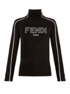 Fendi Logo-print High-neck Wool Sweater
