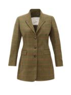 Matchesfashion.com Giuliva Heritage Collection - The Karen Prince Of Wales Check Wool Blazer - Womens - Green Multi