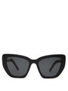 Matchesfashion.com Prada Eyewear - Cat Eye Acetate Sunglasses - Womens - Black