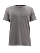 Matchesfashion.com Rag & Bone - Flame Crew-neck Slubbed-cotton Jersey T-shirt - Mens - Dark Grey