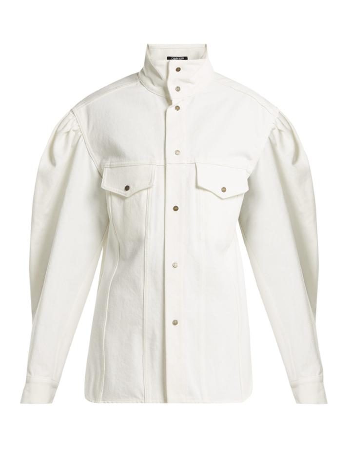 Calvin Klein 205w39nyc Puff-sleeve Denim Jacket