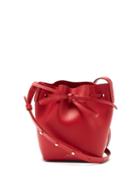 Matchesfashion.com Mansur Gavriel - Red Lined Mini Mini Leather Bucket Bag - Womens - Red