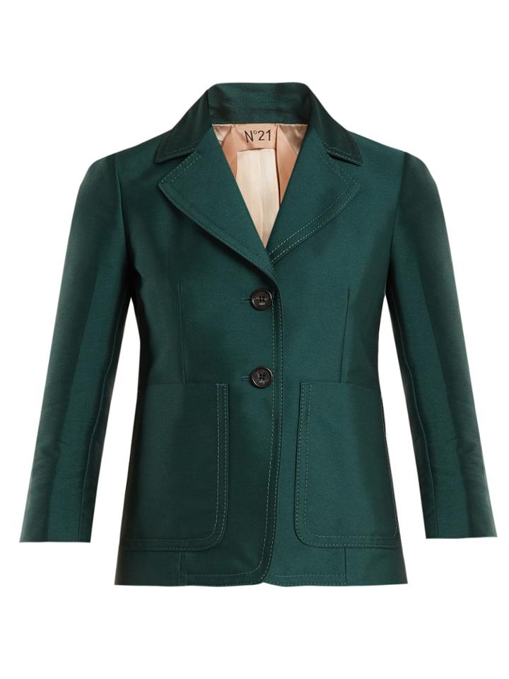 No. 21 Patch-pocket Single-breasted Jacket