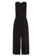 Redvalentino Lace-panelled Wide-leg Crepe Jumpsuit