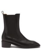 Ladies Shoes Osoi - Derrick Square-toe Leather Chelsea Boots - Womens - Black
