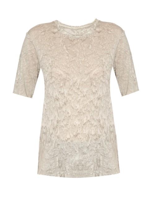 Raquel Allegra Rainwash-print Jersey T-shirt