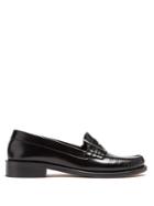 Alexachung Safety-pin Embellished Leather Loafers