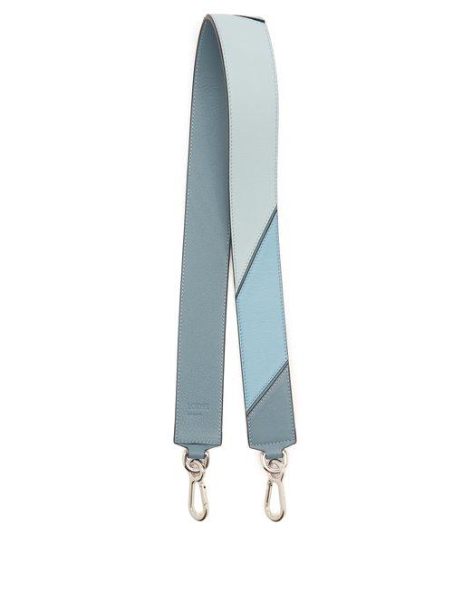Matchesfashion.com Loewe - Puzzle Dgrad Leather Bag Strap - Womens - Blue Multi