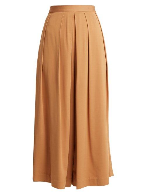 Matchesfashion.com Rachel Comey - Wayward High Rise Wide Leg Cullotes - Womens - Camel