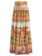 Camilla Samba Salada Tiered Maxi Skirt