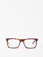 Saint Laurent Eyewear - Square Tortoiseshell-acetate Glasses - Womens - Brown Multi