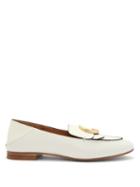 Matchesfashion.com Chlo - The C Collapsible-heel Leather Loafers - Womens - White
