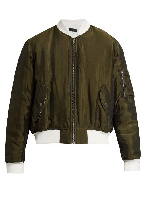 Haider Ackermann Cornwallis Satin-twill Bomber Jacket