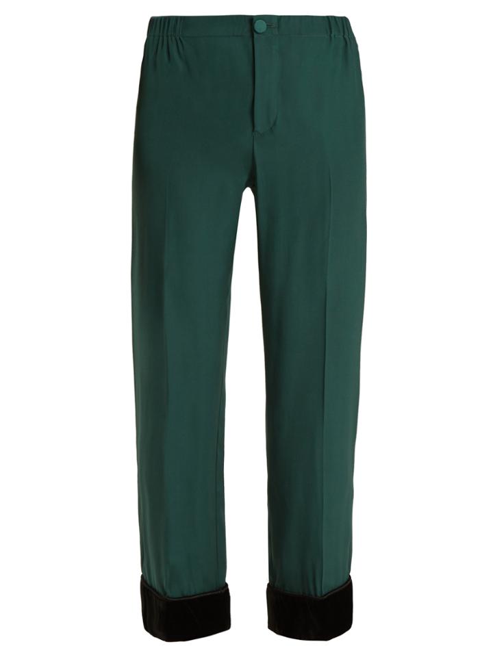 F.r.s - For Restless Sleepers Etere 4&deg; Straight-leg Silk-crepe Pyjama Trousers