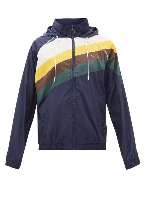 Matchesfashion.com The Upside - Sunrise Striped Track Jacket - Womens - Navy Multi