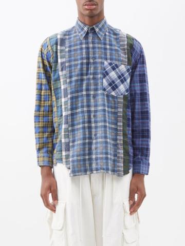 Needles - 7 Cuts Deconstructed Checked Cotton Shirt - Mens - Multi