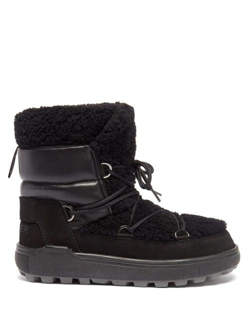 Bogner - Chamonix Shearling And Suede Snow Boots - Womens - Black