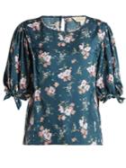Rebecca Taylor Emilia Floral-print Silk-twill Top
