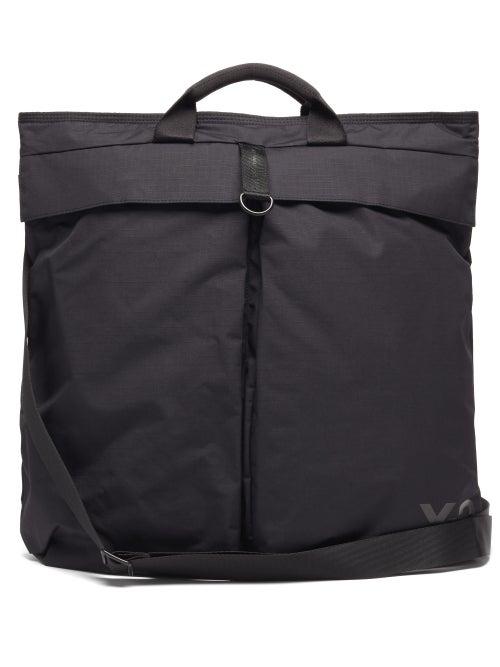 Matchesfashion.com Y-3 - Logo-print Shell Tote Bag - Mens - Black