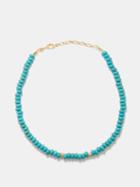 Anni Lu - Pacifico Turquoise & 18kt Gold-plated Necklace - Womens - Blue Multi