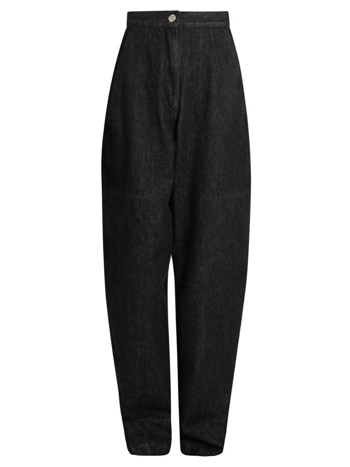 Isabel Marant Elwood High-rise Peg-leg Denim Trousers