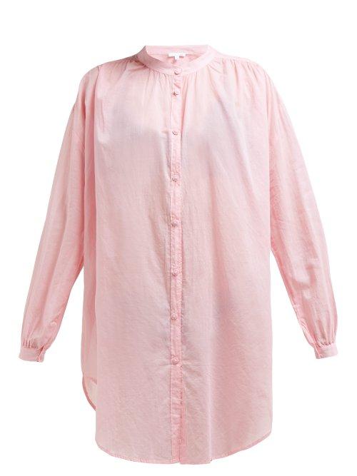 Matchesfashion.com Skin - The Brea Cotton Voile Kaftan - Womens - Pink