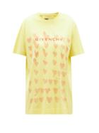 Givenchy - X Josh Smith Heart-print T-shirt - Womens - Yellow