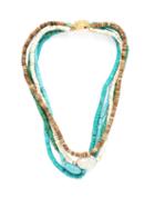 Matchesfashion.com Timeless Pearly - Baroque Pearl & Howlite Choker - Womens - Blue