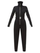 Cordova - Belted Nylon-blend Soft-shell Ski Suit - Womens - Black