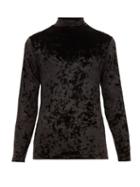 Matchesfashion.com Maison Margiela - High Neck Velvet Top - Mens - Black
