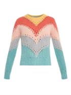 Valentino Rainbow Intarsia-knit Sweater