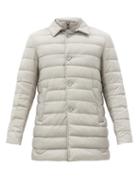 Matchesfashion.com Herno - Legend Quilted-down Coat - Mens - Light Grey