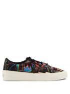 Converse X Basquiat - Skid Grip Basquiat-print Canvas Trainers - Mens - Black Multi