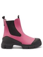 Ladies Shoes Ganni - Chunky Recycled-rubber Chelsea Boots - Womens - Pink