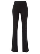 Jacquemus - Tangelo Wool-blend Kick-flare Trousers - Womens - Black