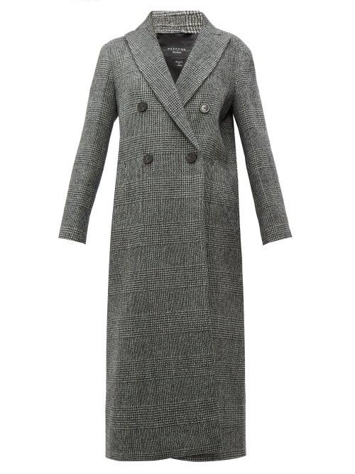 Matchesfashion.com Weekend Max Mara - Porfido Coat - Womens - Black White