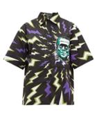 Matchesfashion.com Prada - Frankenstein Print Cotton Poplin Shirt - Womens - Black Multi