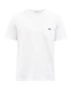 Maison Kitsun - Fox-patch Cotton-jersey T-shirt - Mens - White