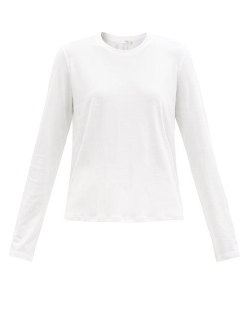Matchesfashion.com The Row - Sherman Cotton-jersey Long-sleeved T-shirt - Womens - White