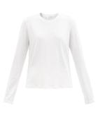 Matchesfashion.com The Row - Sherman Cotton-jersey Long-sleeved T-shirt - Womens - White