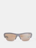 Dior - Diorbay Half-rim Acetate Sunglasses - Mens - Grey Multi