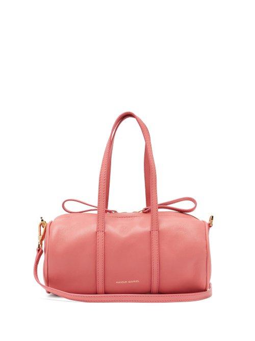 Matchesfashion.com Mansur Gavriel - Mini Mini Duffle Leather Cross Body Bag - Womens - Pink