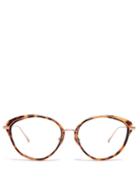 Matchesfashion.com Linda Farrow - Cat Eye Tortoiseshell Acetate Glasses - Womens - Tortoiseshell