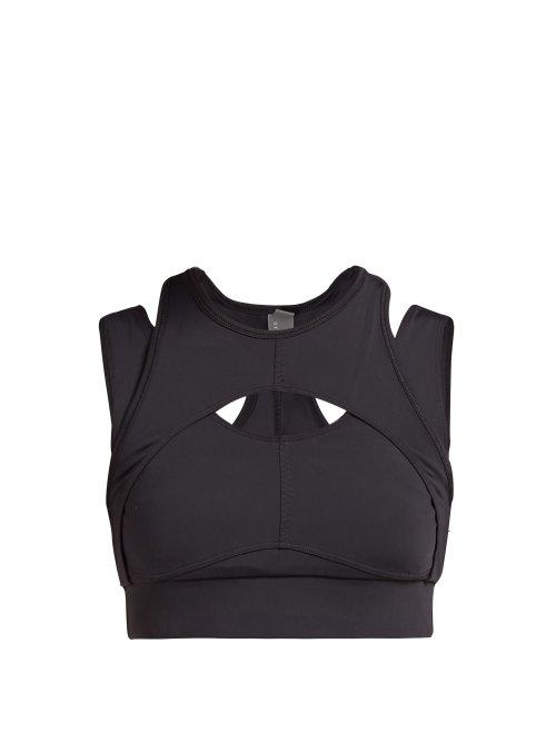Matchesfashion.com Adidas By Stella Mccartney - Triathlon Crop Top - Womens - Black