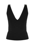 Calvin Klein Collection Harness-detail Wool-blend Top