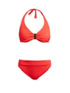 Matchesfashion.com Melissa Odabash - Provence Underwired Halterneck Bikini - Womens - Red