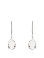 Matchesfashion.com Alexander Mcqueen - Crystal Drop Bar Earrings - Womens - Crystal