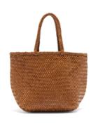 Matchesfashion.com Dragon Diffusion - Grace Small Woven Leather Basket Bag - Womens - Tan