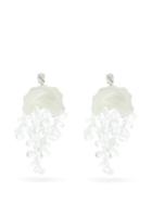 Matchesfashion.com Simone Rocha - Mother Of Pearl-embellished Drop Earrings - Womens - Pearl